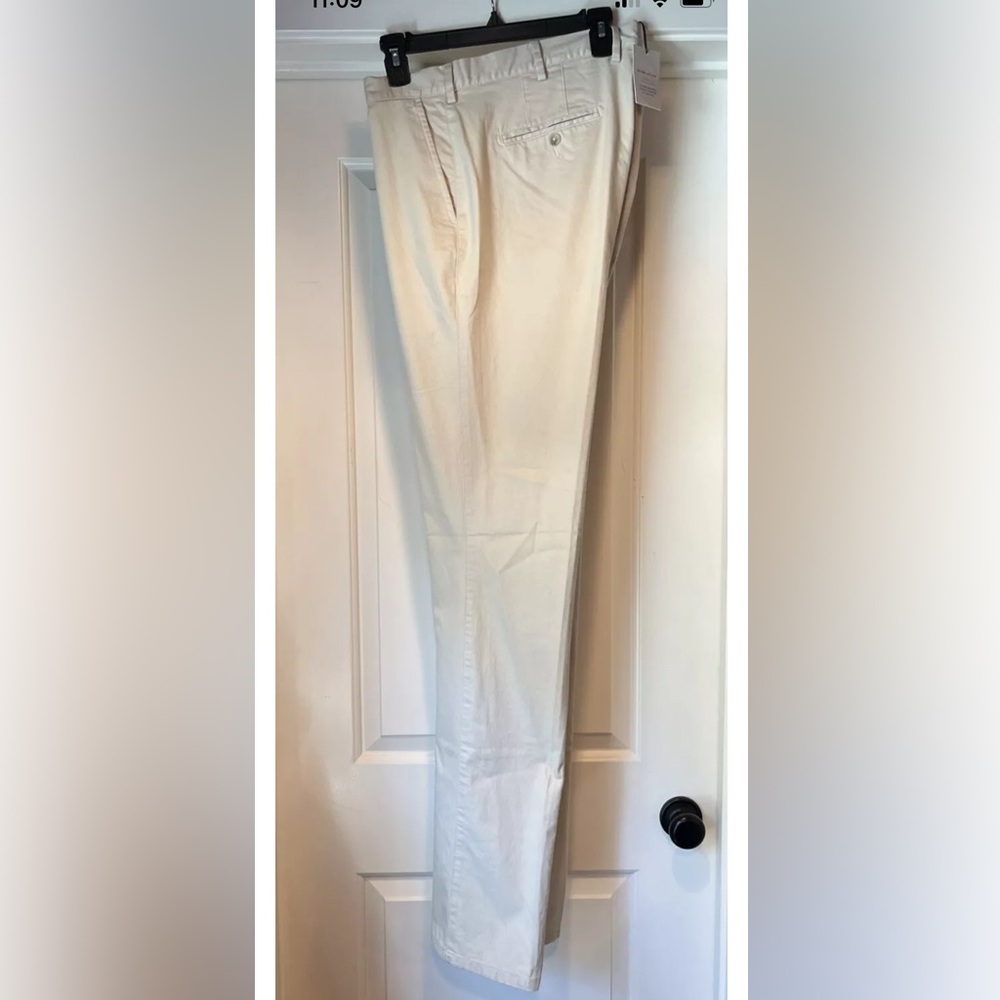 DIRT MARK Peter Millar Crown Pant Twill Mens 38W 36L Soft Touch Pima Stone 38x36